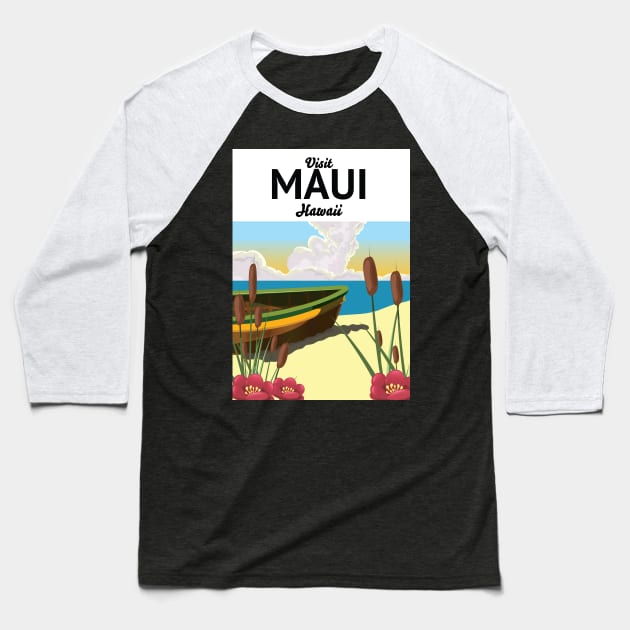 Maui Baseball T-Shirt by nickemporium1